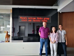 Warmly welcome Hydro group visit our factory